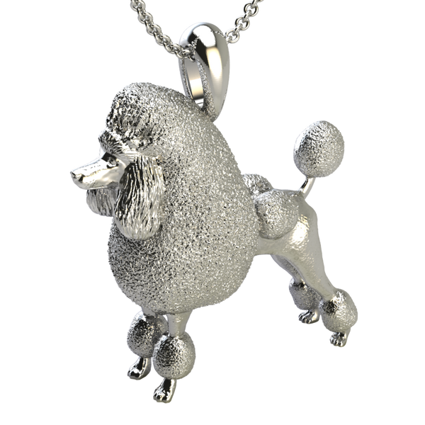 Poodle show cut pendant