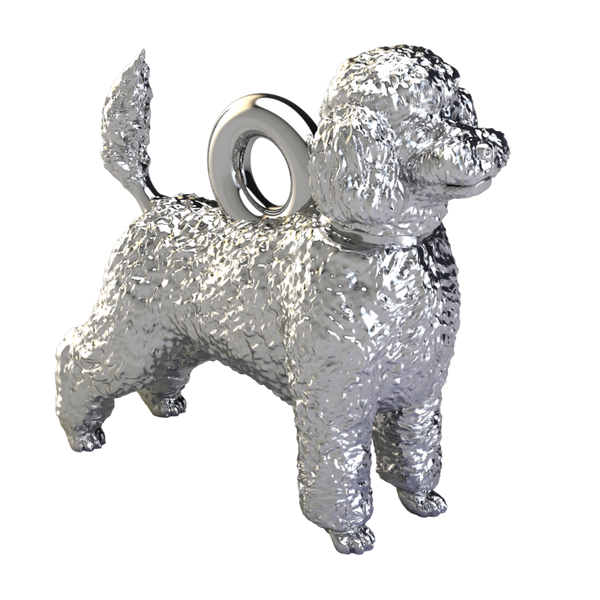 Toy poodle charm
