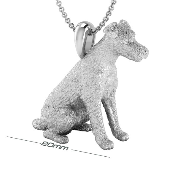 Wire haired fox terrier pendant