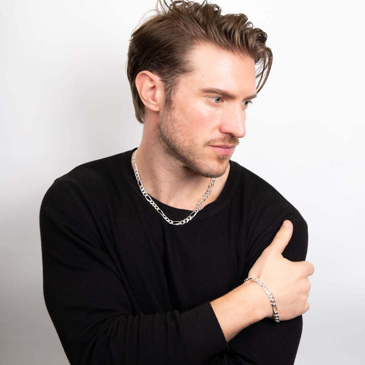 Heavyweight Figaro Chain Necklace 51cm