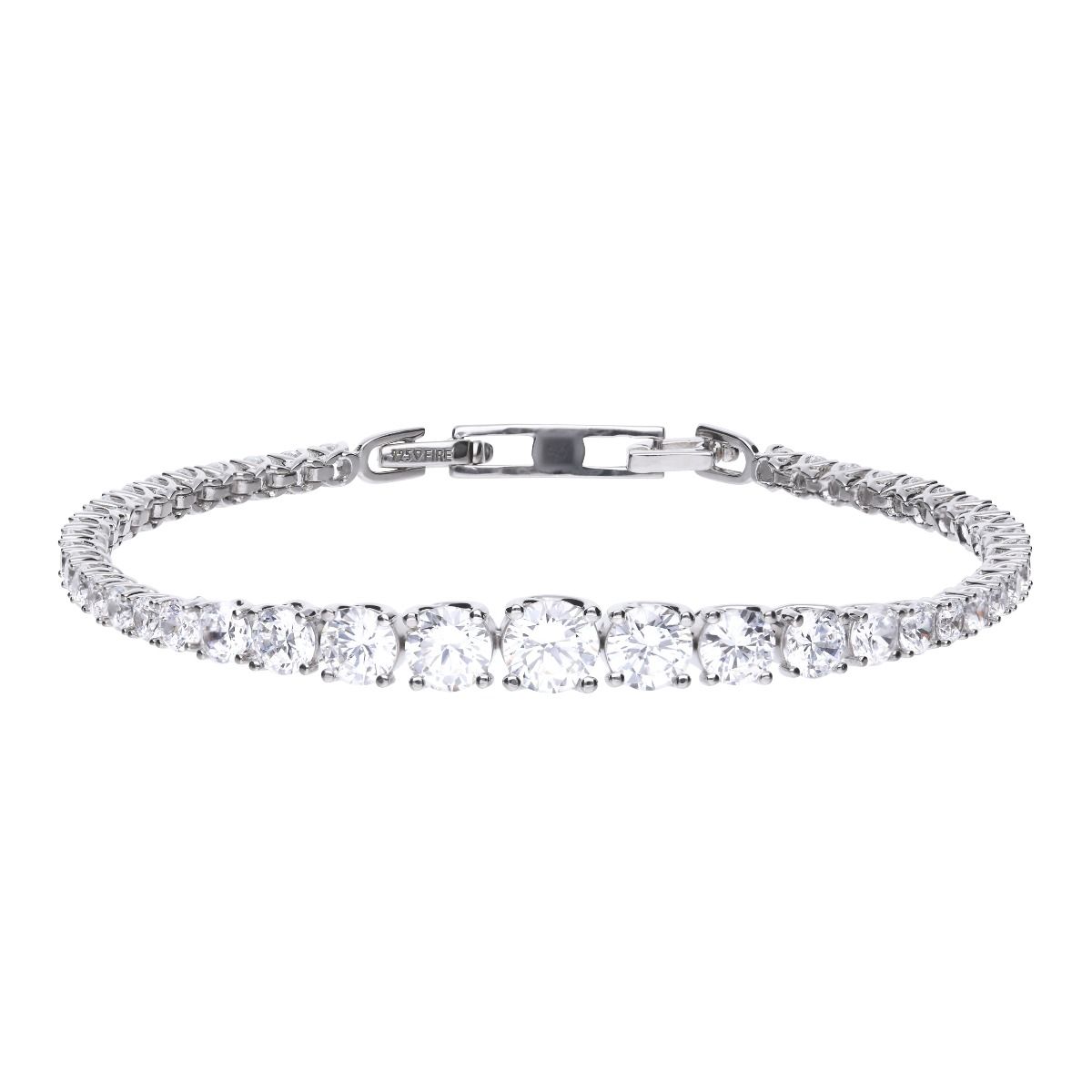 Diamonfire Graduated Zirconia Tennis Bracelet
