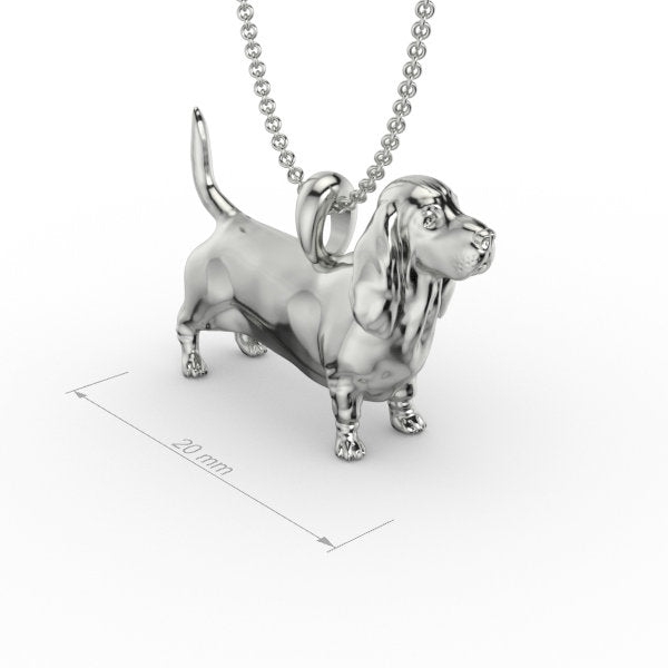 Basset hound pendant