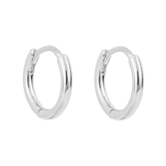 Plain hoop earrings