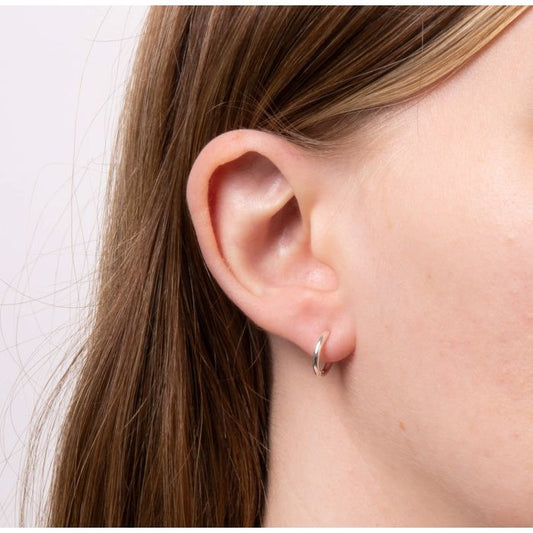 Plain hoop earrings