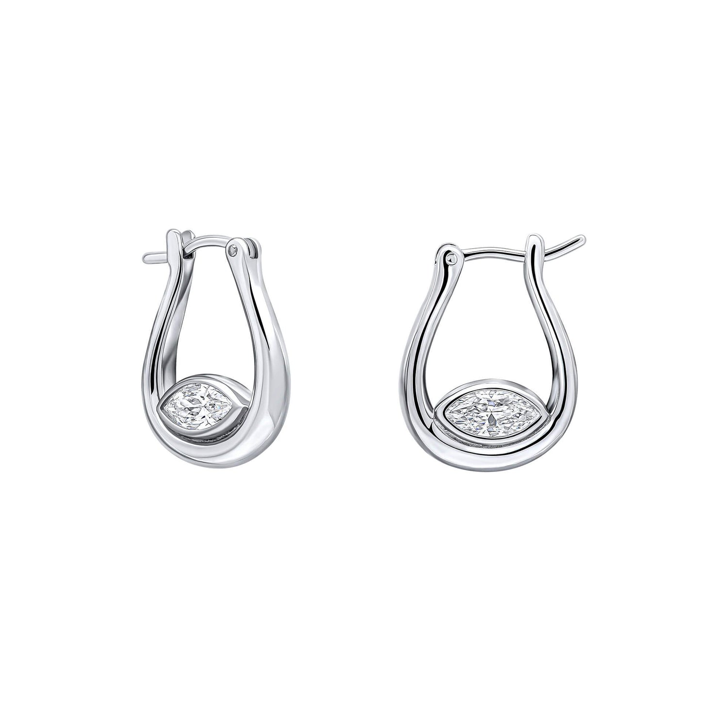 Fiorelli Nestled Cubic Zirconia Hoop Earrings
