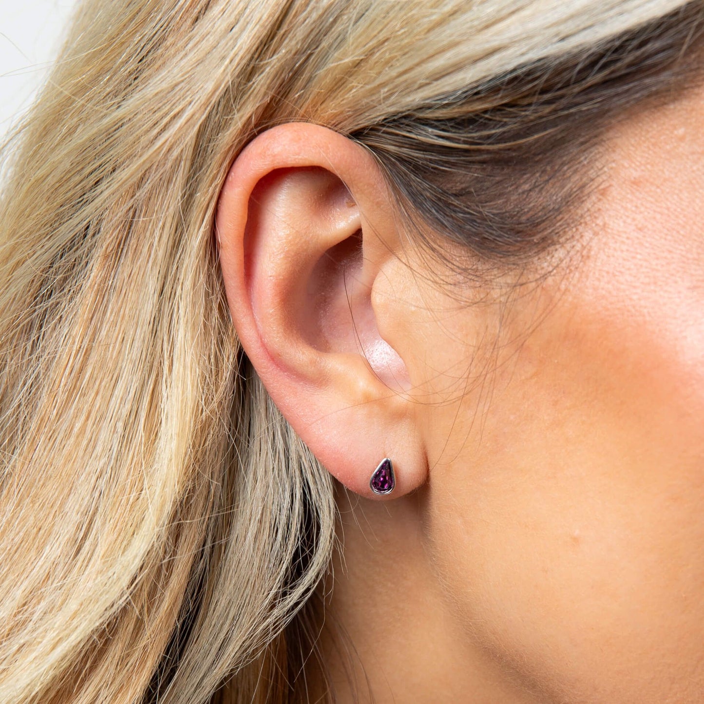 Fiorelli Front and Back Earrings with Pear and Round Crystal Shapes