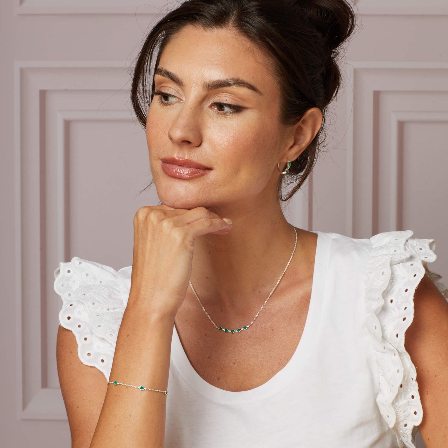 Laura Ashley Thornage Flowers Station Bracelet