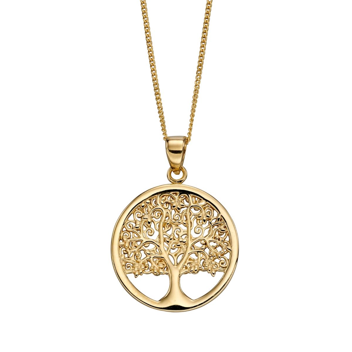 Detailed Tree of Life Pendant in 9ct Gold