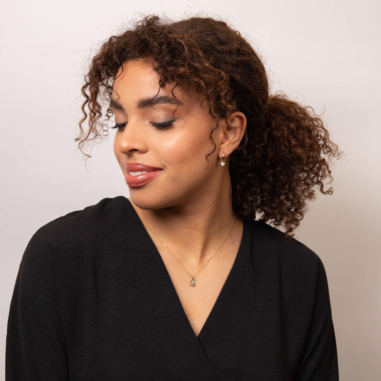 Reflections Octagon Hoop Earrings in Recycled 9ct Gold