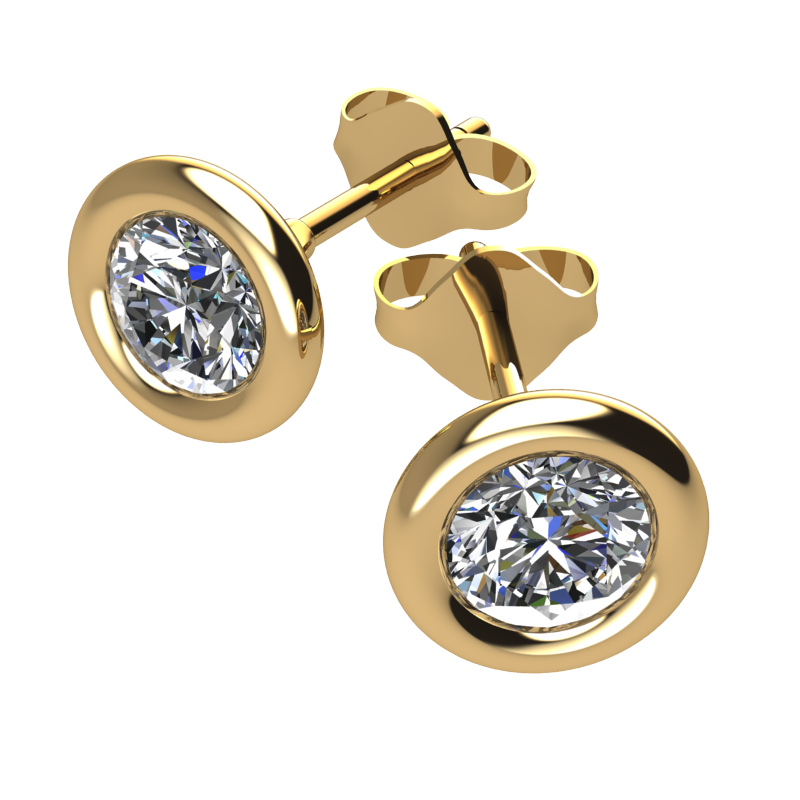 Diamond link set studs 2.00ct
