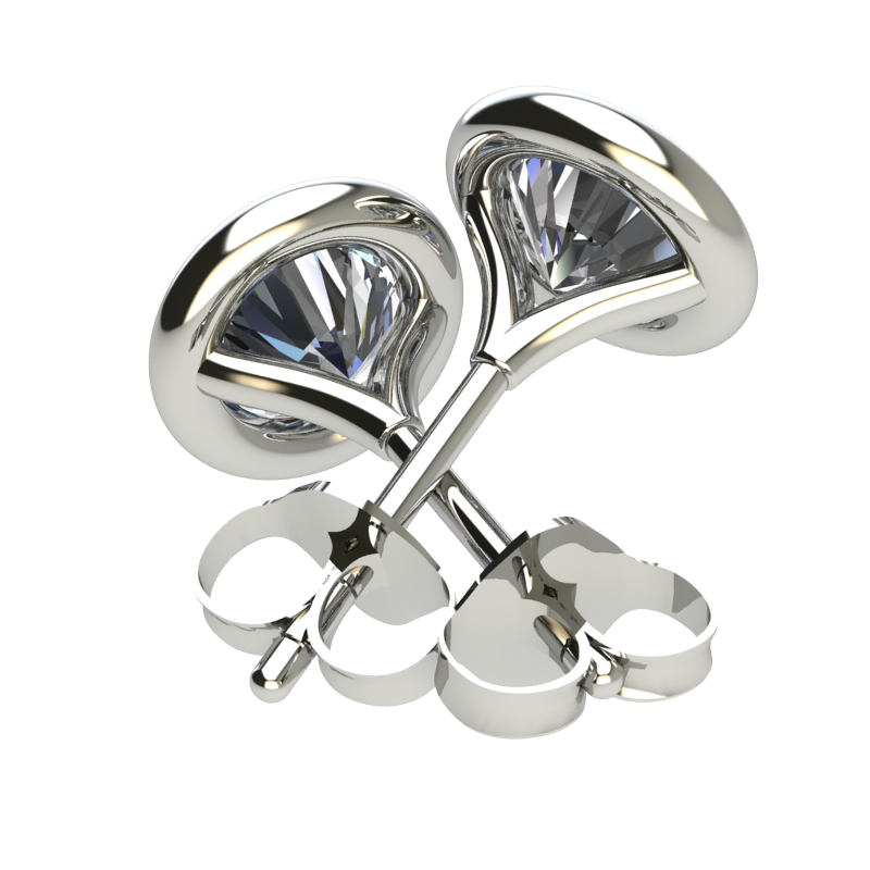 Diamond Link Set Studs 1.00ct