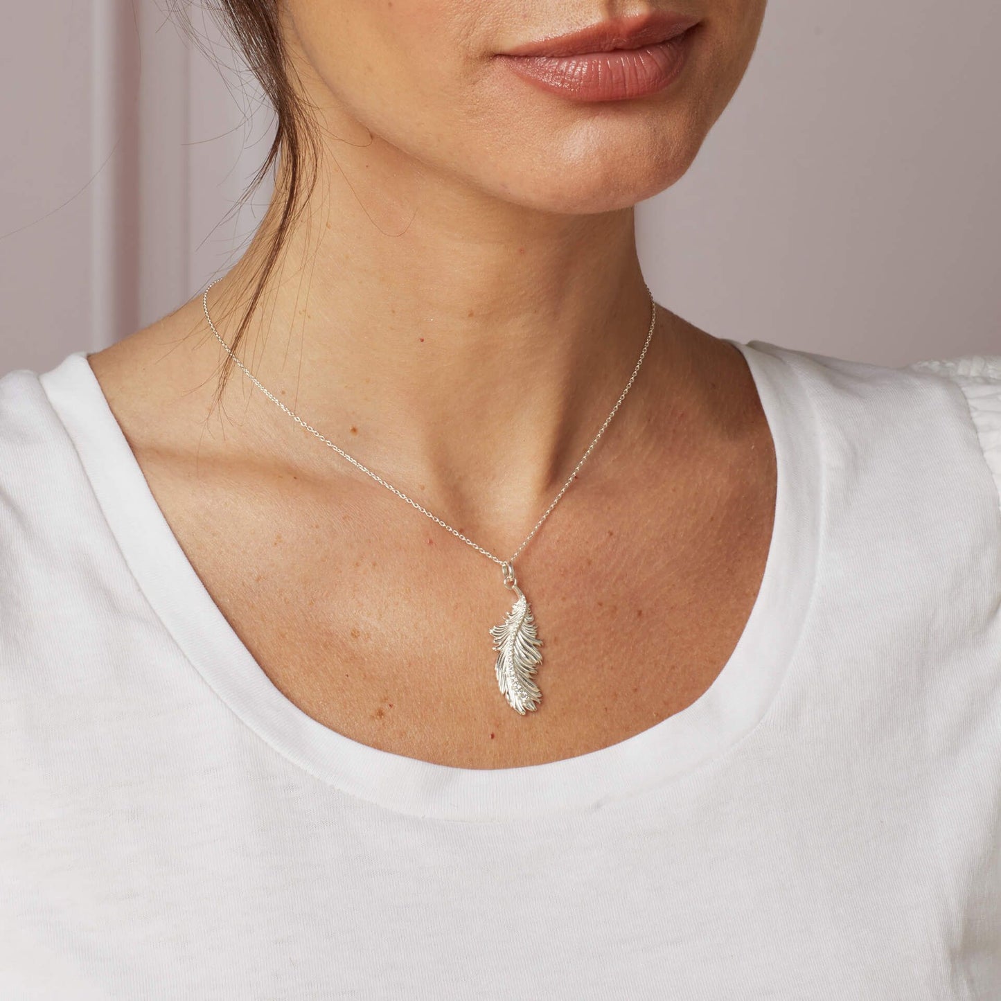 Laura Ashley Plume Feather Necklace