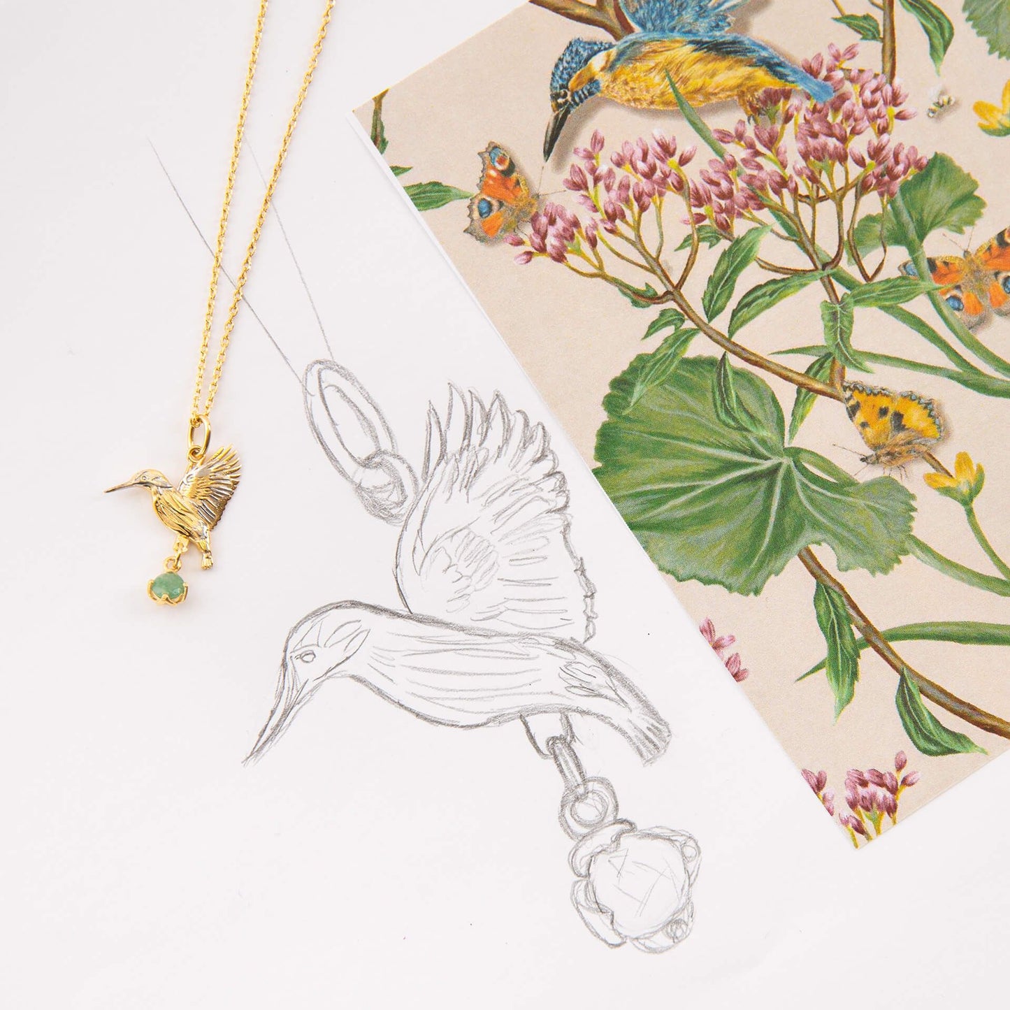 Laura Ashley Llanelli Kingfisher Necklace